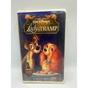 Walt Disney Lady And The Tramp VHS 1996 Fully Restored Masterpiece Edition